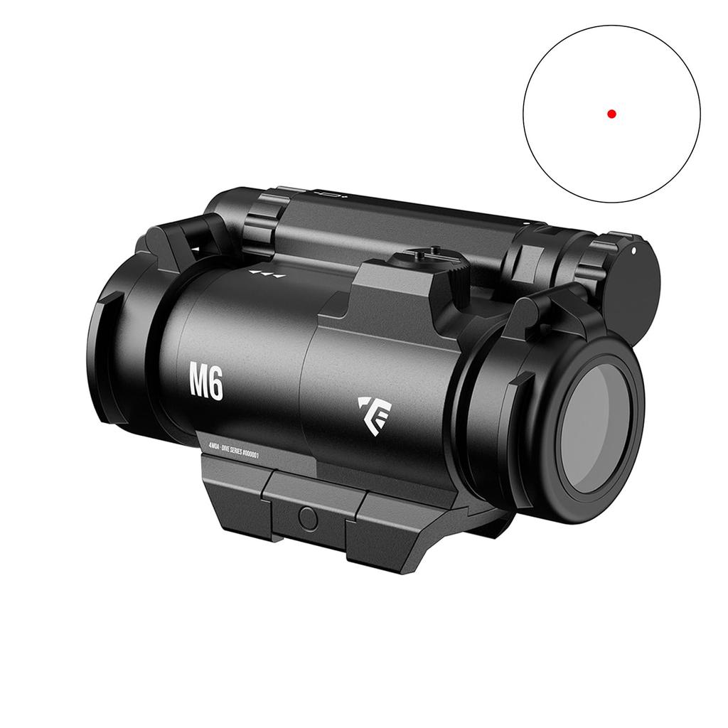 T-eagle M6 Dot Sight COMP M5 Type Red Dot Sight for Airsoft, Compatible with 20mm Rails (Low)