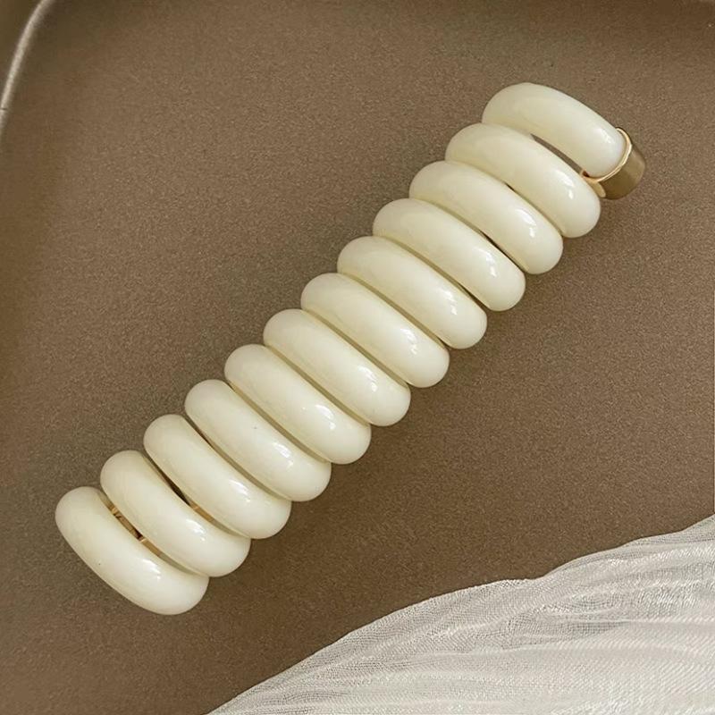 Japanese Style Elastic Hair Tie - Versatile Telephone Cord Ring for Braiding & Ponytails - Women's Hair Accessories