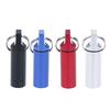 Flat Head Round Aluminum Alloy Cartridge Keychain Earplugs Packaging Tank Waterproof Seal Storage Aluminum Bottle