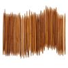 55Pcs Fashion Double Pointed Weave Tool Cochet Hooks Bamboo Knitting Needle 11 Sizes