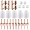 Electrodes Nozzles Plasma Cutter 30 Pcs Copper&ceramic