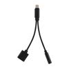 Adapter Charger Audio Cable 2 In 1 Charge To 3.5 Mm Jack Headphone Aux Converter for Apple Iphone 7 8