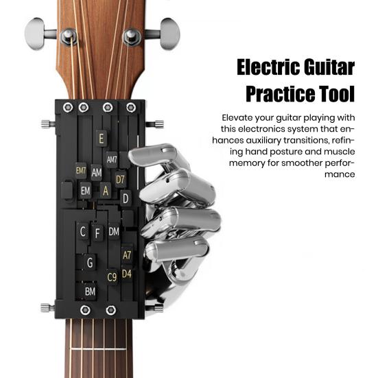 Guitar Aid Chords Trainer Guitar Assisted Tool Learning System for Beginners Adults And Teens Guitar Chord Accessory Practice Aid