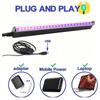 2 Packs LED UV Blacklight UV Lamp Bar Stage Blacklight Tube Portable UV Light for Fluorescence Detection LED Party Light