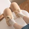 Cotton Slippers Autumn and Winter Thick-bottomed Couples Piled Thickened Warm and Non-slip Outer Wear Home Slippers