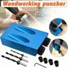 Pocket Hole Jig Kit Screwdriver Step Drill Bit Woodworking Joinery Tool Set