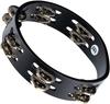 MEINL Percussion Compact Wood Tambourine with Nickel Plated Steel Jingles, 2 Rows, CTA2S-BK
