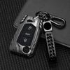 Zinc Alloy + Leather Car Key Case Cover for VW Volkswagen Golf 7 MK7 Tiguan MK2 For SEAT Ateca Leon FR 2 Ibiza For Skoda Octavia
