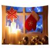 Christmas Decoration Tapestry Snowflake Santa Claus Room Decoration Fireplace Tapestry Gift Christmas Wall Decoration Home