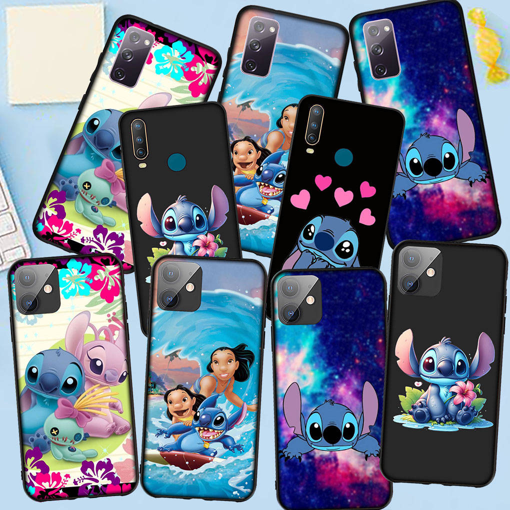 Phone Case for Samsung Galaxy S24 S23 iPhone 15 14 Xiaomi Redmi Note 13 12 11 8 10 9 Pro Max X XR OPPO A15 Huawei Comics Lilo Luxury Stitch Cover