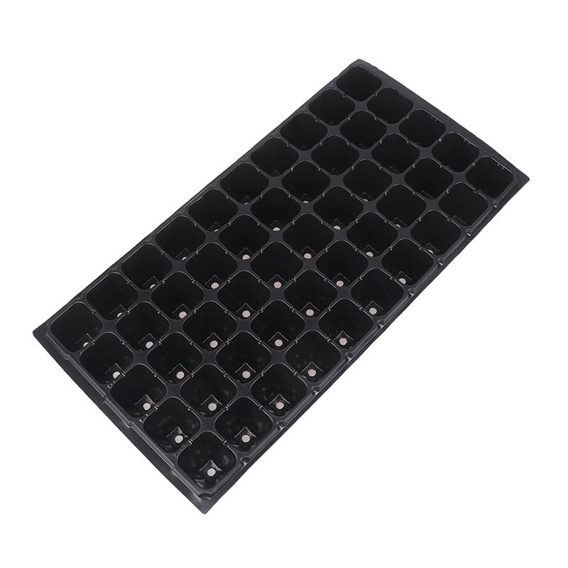 2Pcs 50 Cells Seedling Trays Plastic Gardening Germination Trays Black Seedling Container Garden Supplies For Vegetable Flower