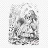 Alice In Wonderland Alices Adventures In Wonderland An Iron On Heat Transfer Printing Vinyl Patches Sticker for Clothes DIY Appliques Washable Patches
