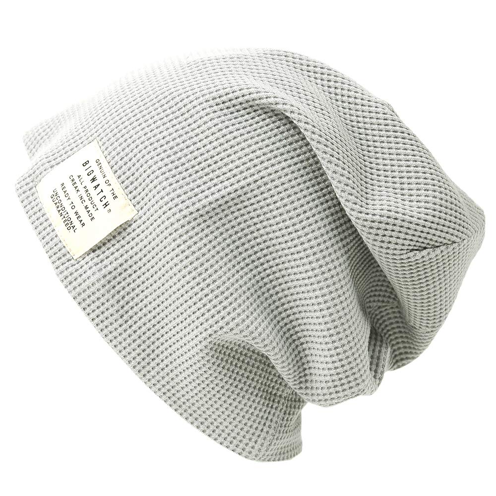 Big Watch Thermal Knit Light Plus Size P-10 Men's Cap, Gray/Mix Gray,