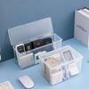 Transparent Dustproof Multifunctional Desktop Storage Box with Lid