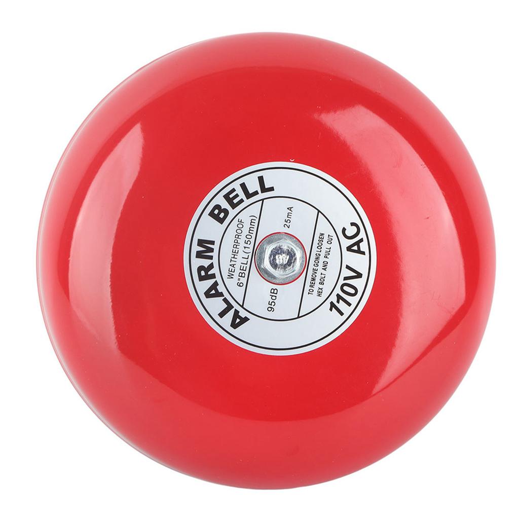 CB?6B 95dB Metal Electric Round Alarm Bell School Home Factory Security Alarm Bell