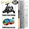 Fishing Rod Combo 3.0M Feeder Rod 5.1:1 Gear Ratio Reel Outdoor Carp Freshwater Saltwater Fishing