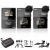 Wireless Microphone System COMICA Pin Microphone Wireless PRO Onboard 200M Transmission Noise Clip Microphone Omnidirectional Video Shooting Online