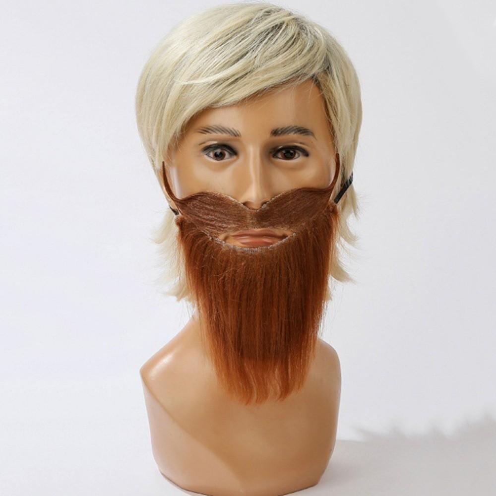 Искусственная Реалистичная Накладная Борода Смешная Борода Викинга с Косичками Пиратская Игра Хэллоуин Накладные Усы Выпускной