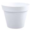 EDA Pot De Fleur Rond Toscane - Ø 30 X H 26 Cm - 10 L - Blanc