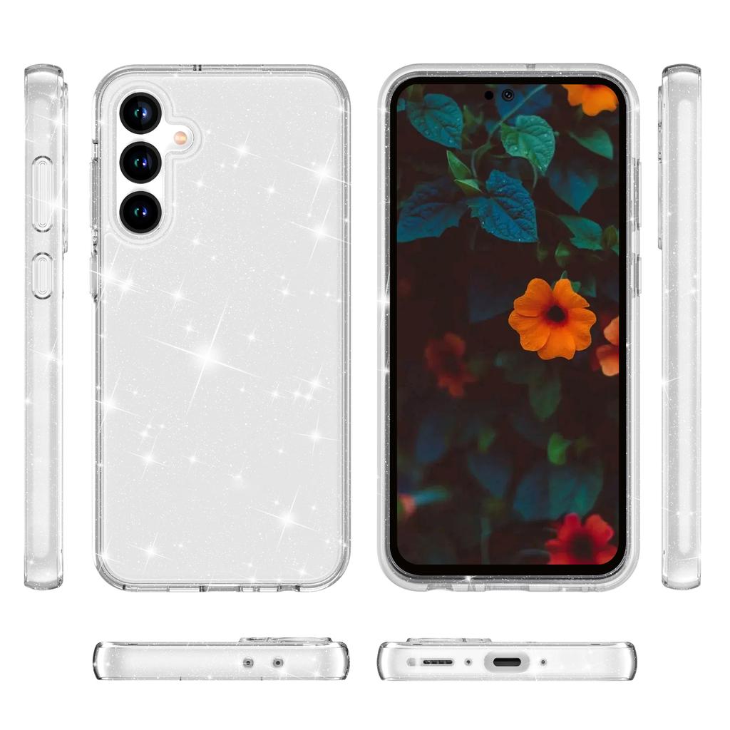 For Samsung Galaxy A36 5G/A56 5G Case Sparkly Powder Glitter Shiny Soft TPU+Hard PC Back Cover