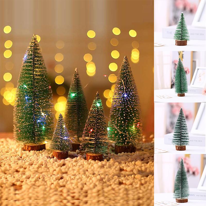 5xSmall Mini Christmas Gift Window Desktop Decoration Christmas Decorations Pine Tree Christmas Tree Office