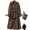 Trench Coat Women In The Long Section of The Spring and Fall New Korean Version of The Large Size Coat Over The Knee Jacket