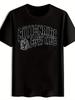1pc Billionaire Boys Club Graphic Print Short-Sleeve T-Shirt, Black with White L