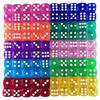 Candy Color Dice 10pcs 6 Sided Translucent Dice Acrylic Game Dice Set