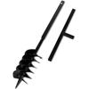 VidaXL Soil Auger with 150 Mm Auger Bit Steel Black