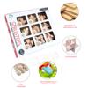 9Pcs Wooden Brain Teaser Puzzle IQ Test Toy Kong Ming Lock Puzzle Disentanglement Puzzles Toy