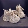 Fashion Classic High Top Women's 2024 New Spring and Autumn Thick Soled Height Increasing Retro Casual Versatile Sports Shoes Sneakers