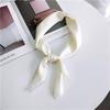 Small Square Autumn Towel Solid Color Summer Fashion Spring Professional Headscarf Korean Style All-Matching Work Women's Small Silk Scarf