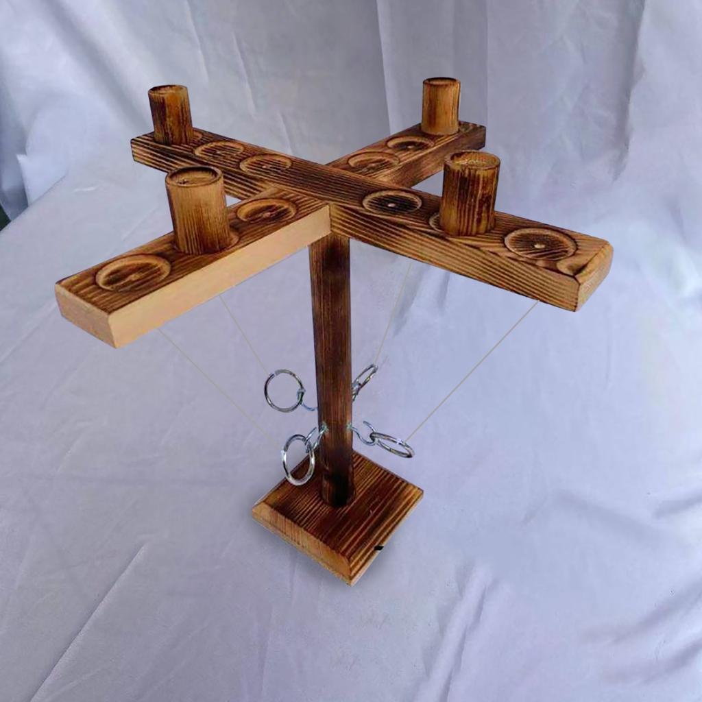 Handmade Wooden Hooks Fast-paced Interactive Game For Bars Adults Toys