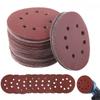 100pcs 5Inch 125mm Round Sandpaper Eight Hole Disk Sand Sheets Grit 40-600 Hook And Loop Sanding Disc Abrasives For Polish