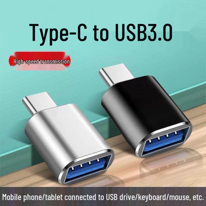 Type-C To USB 3.0 OTG Adapter & Car Charger with USB Flash Drive & Card Reader.