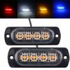 2PCS 4LED Car Warning Light Grill Breakdown Light Car Truck Trailer Beacon Lamp LED Amber Side Light For Cars 12V - 24V