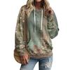 Women's Fall And Winter Printed Pullover Hooded Sweatshirt Long Sleeve Fashion Sweatshirt