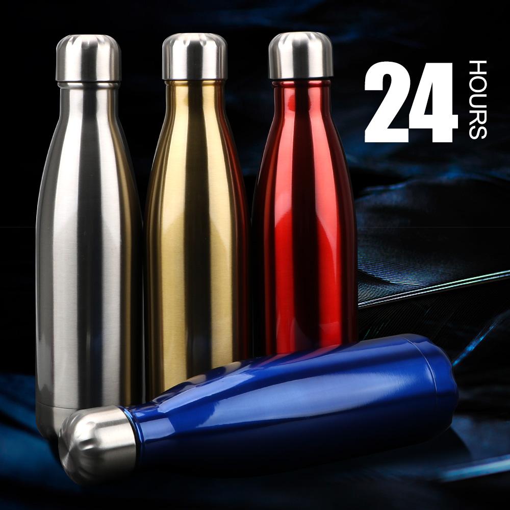 For Sport Bottles Double-Wall Insulated Vacuum Flask 500ml BPA Free Thermos Stainless Steel Water Bottle