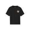 Li Ning Minimalist Letter Print Crew Neck Casual Short Sleeve T-Shirt Unisex Tops Black AHSS881-3