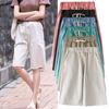 M-8XL Women Oversized Shorts Casual Cotton Drawstring Waist Loose Pockets Shorts Summer Baggy Bottom Wear