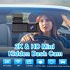 Dash Cam Front 2K And Rear 1080P Camera Night Vision Supports 24H Parking Monitor Collision Sensor Car Video Recorder WiFi