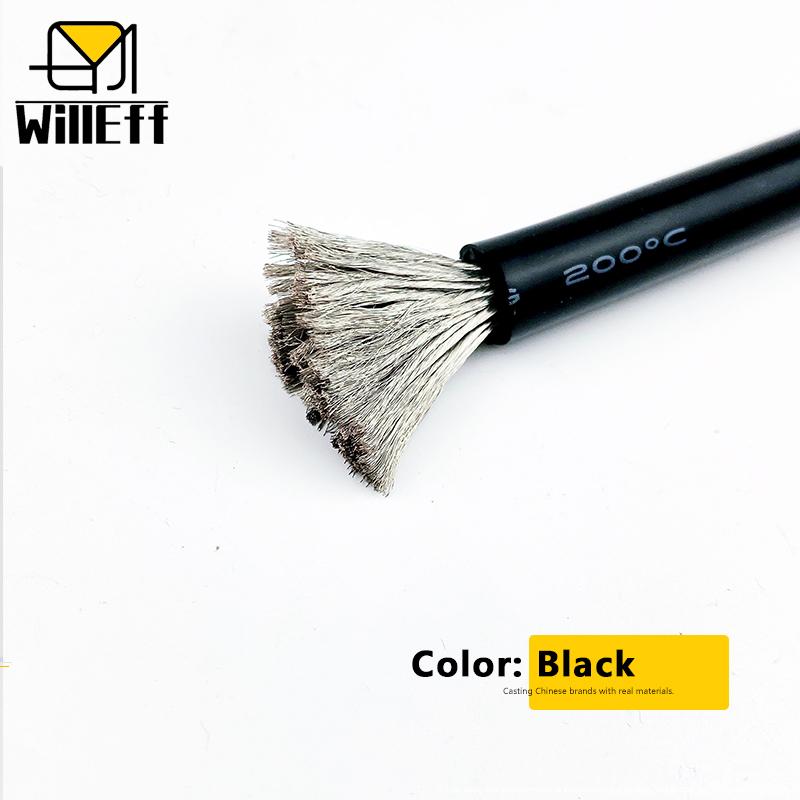 1M/2M 1AWG Silicone Wire Electric Car Battery Cable Power High Current Inverter 2AWG 4AWG 6AWG 8AWG 1 2 4 6 8 10 12 AWG 50mm