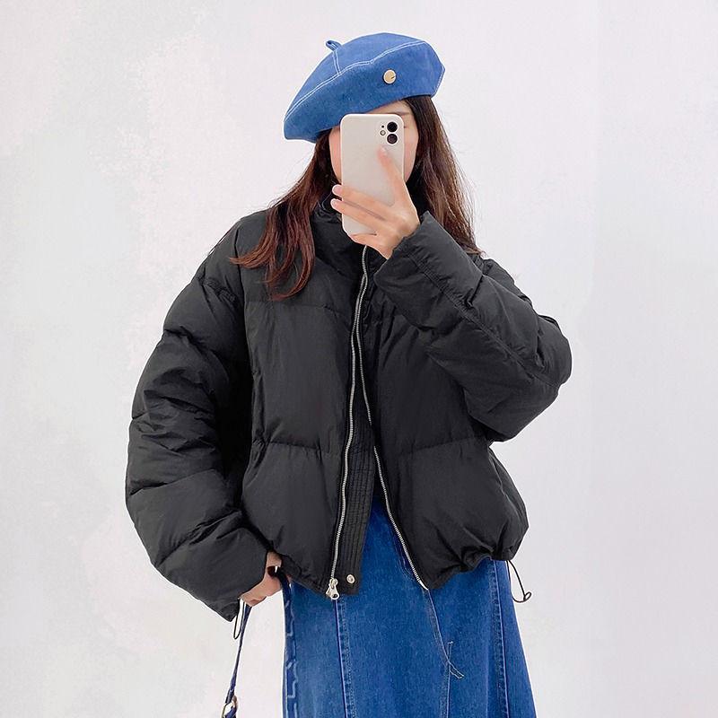 Off Season Short Women Down Cotton Coat Winter Fashion Thicken Padded Jacket Korean Trendy