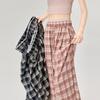 Lace Lace Plaid Wide-leg Pants for Women In Spring and Summer High Waist Lazy Loose Straight-leg Casual Floor Pants