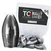 Funks Tungsten Bullet Set of TG 2oz Sinkers, 10, Sinkers, 56g,
