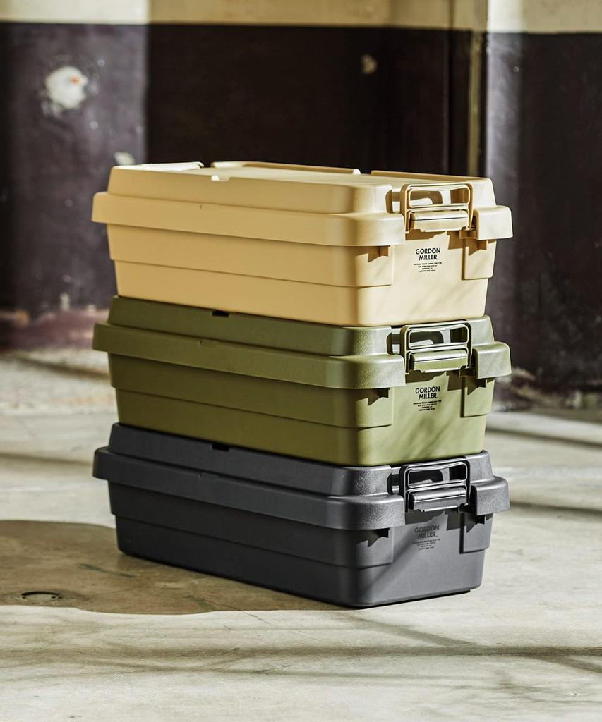 GORDON MILLER Автомобильный 40-литровый складной багажник для хранения вещей, органайзер, бежевый койот с крышкой, для сидения на открытом воздухе, большой емкости 1680033