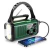 Multifunctional Hand-cranked Power Generation Radio Outdoor Emergency FMAM Solar Charging Lighting Portable Flashlight