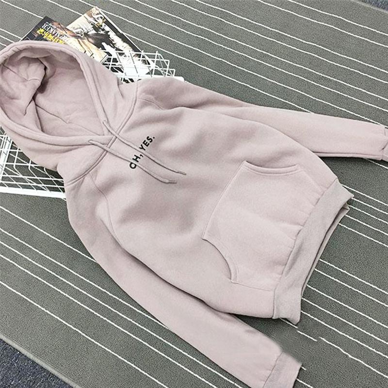 Autumn Winter Hooded Clothes New Casual Loose Harajuku Women Sweatshirt Hoody Letter Print Korean Fashion Pullovers Long Sleeve