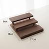 Walnut Wood Jewelry Display Stand Luxury Art Earring Organizer Tray Ring Holder Trinkets Storage Ladder Base Exhibition Jewelery Ornaments Shelf Prop