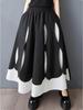 Patchwork Elastic Waist Female Skirt GYX1550